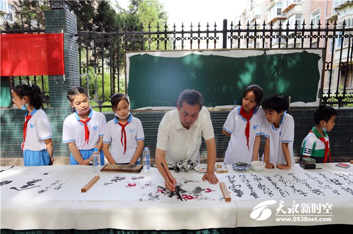 天水市伏羲路逸夫小学春季运动会,天水伏羲路逸夫小学国学进校园