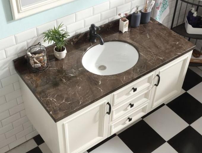 怎么挑选岩板浴室柜价格如何,卫生间浴室柜釉面一体怎样挑选