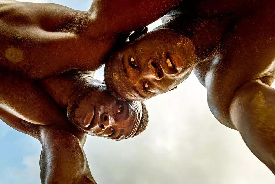 塞内加尔摔跤场景,塞内加尔人摔跤视频