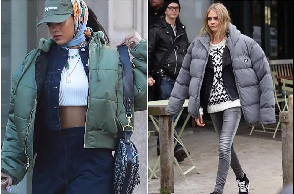 冬季奶黄色羽绒服穿搭,潮人怎样穿衣服