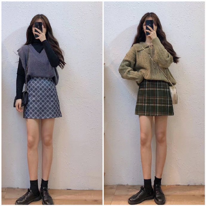 内搭毛衣连衣裙气质高级感秋款,配吊带裙毛衣慵懒风高级感