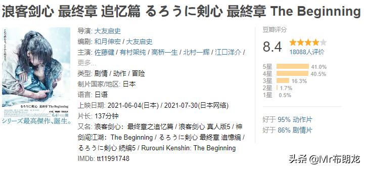 一个刽子手的救赎之旅：日系漫改之巅《浪客剑心》