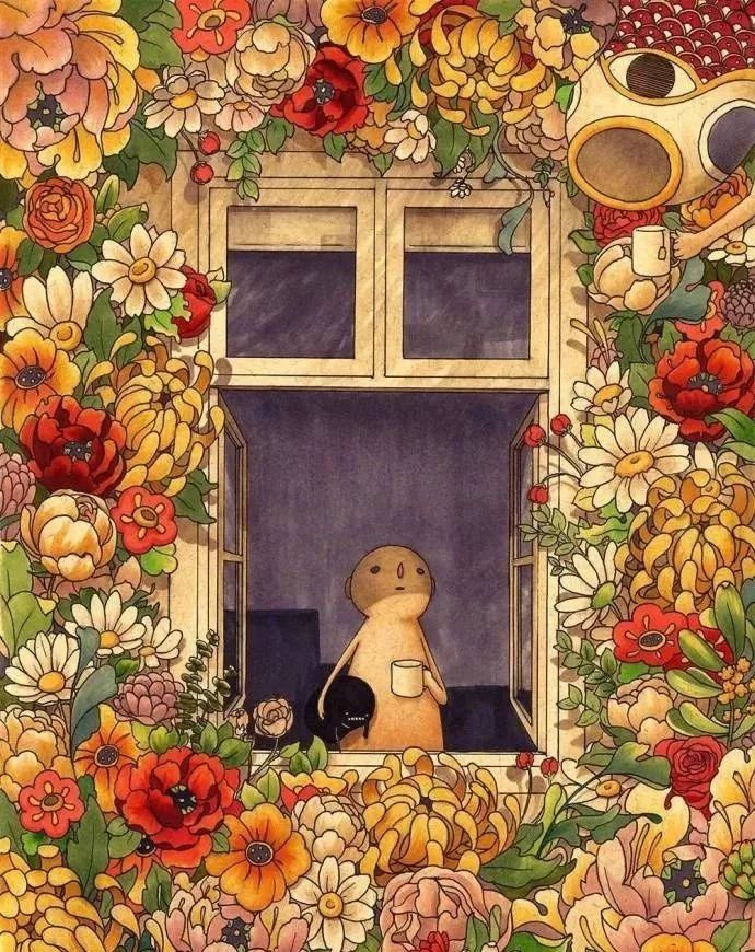 插画师孤独,插画孤独作品