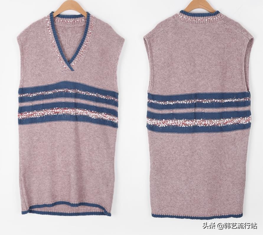 新款韩系秋冬针织毛衣,韩系软糯感浅蓝色针织毛衣