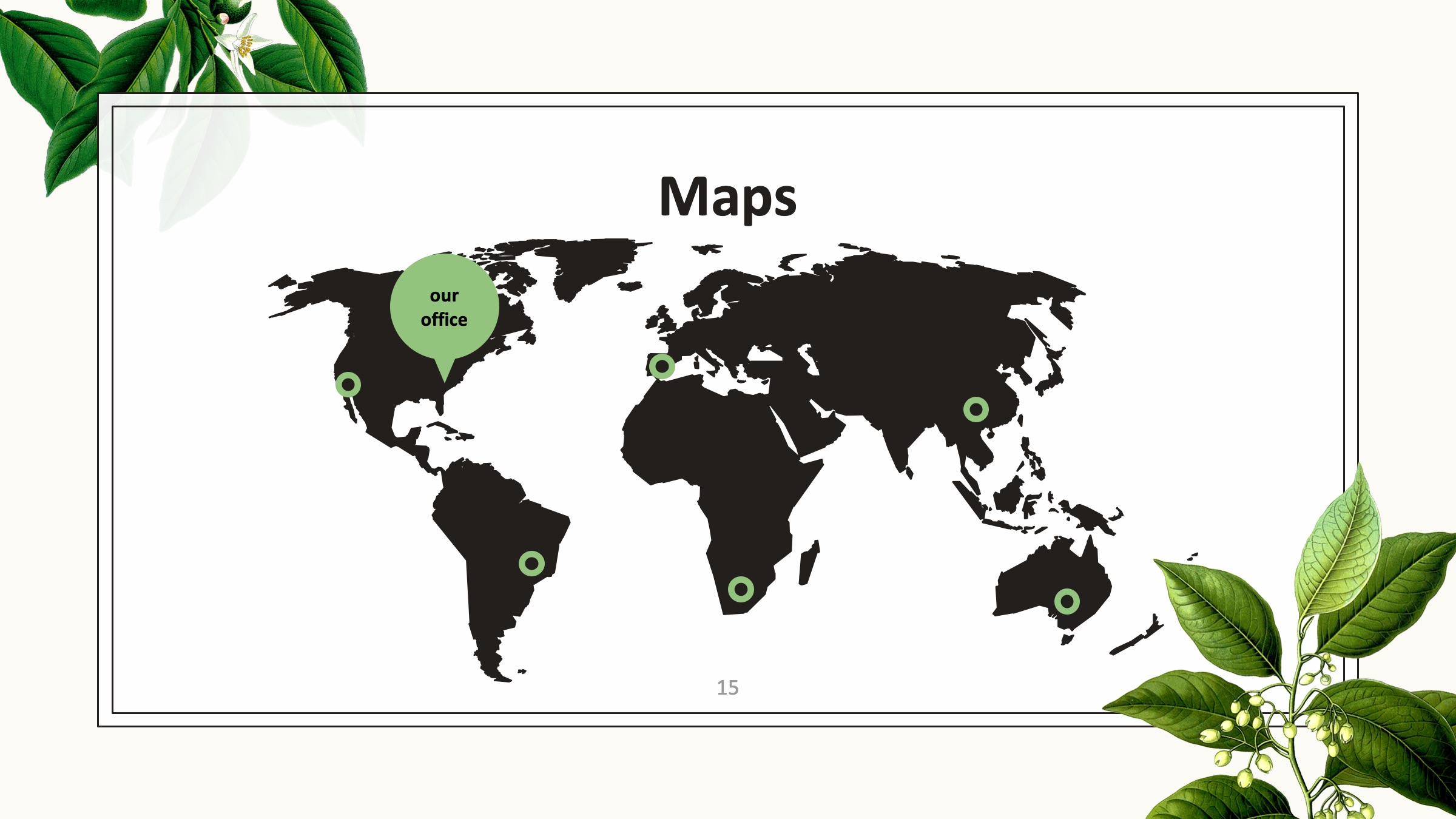 PPT植物插图模板——可免费*载下**，一键替换文字