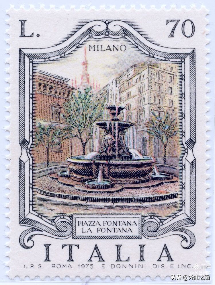 意大利1998年发行雕刻版邮票,意大利存世18个月的邮票