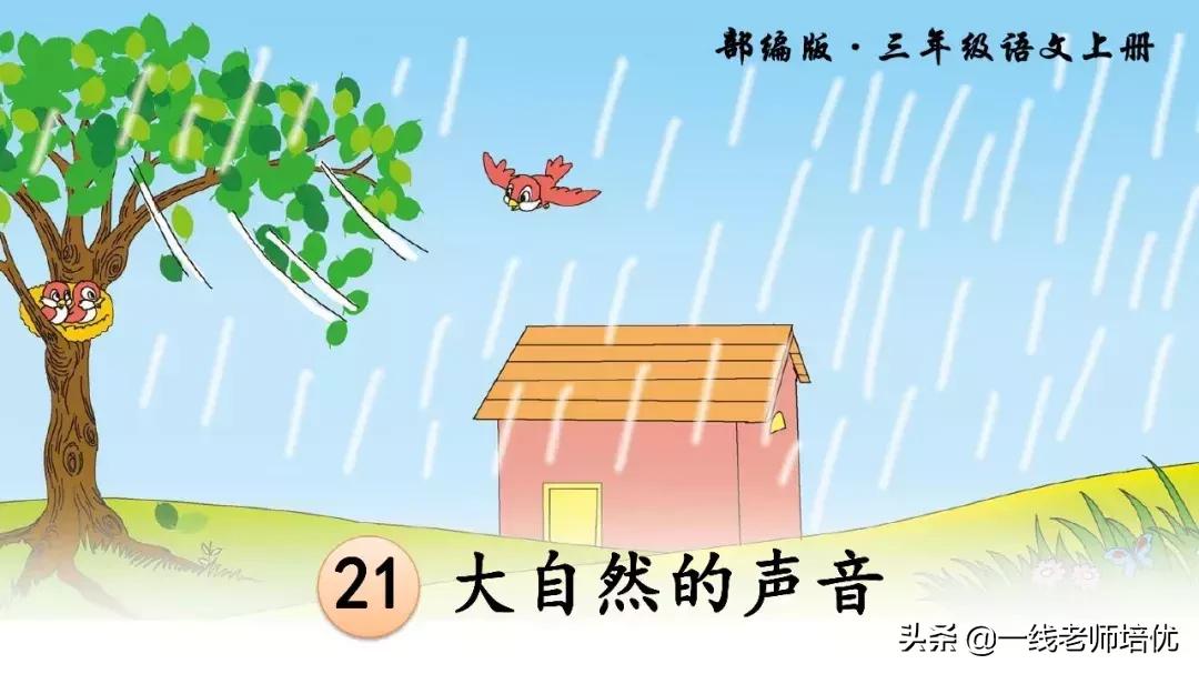 三年级21课大自然的声音全文图片,语文三年级大自然的声音课文讲解