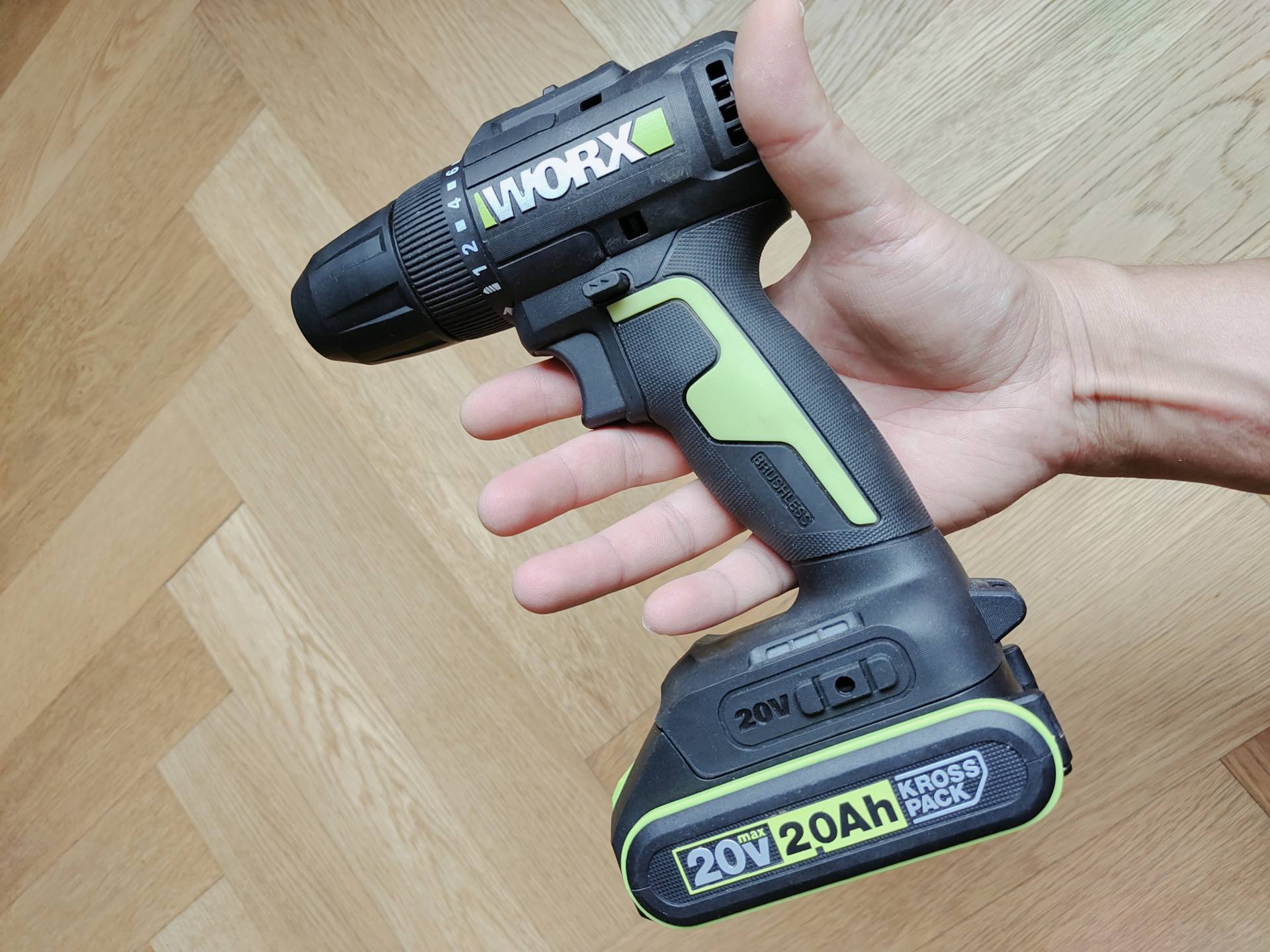 搬砖人的工具,WORX威克士20V锂电钻WE212