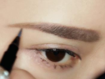 日常画眉妆教程,初学跟妆如何画眉毛