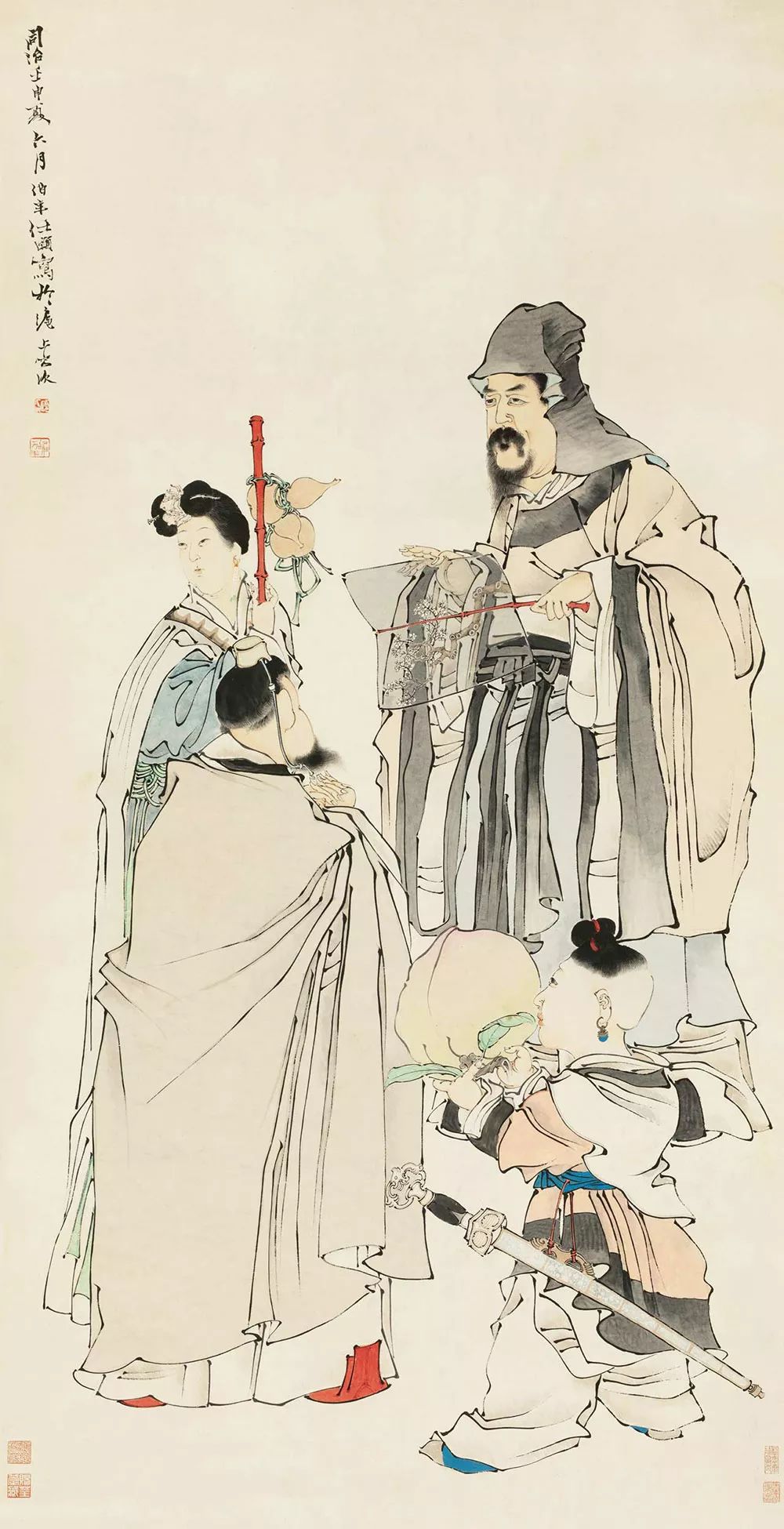 任伯年的经典高清花鸟画作品 (任伯年人物画高清图)