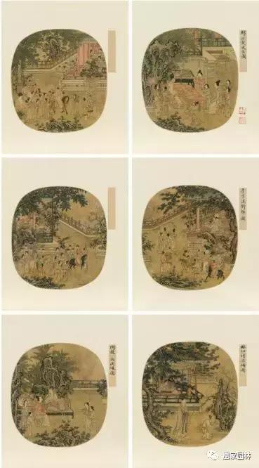 凰家园林,中国风庭院别墅绘画