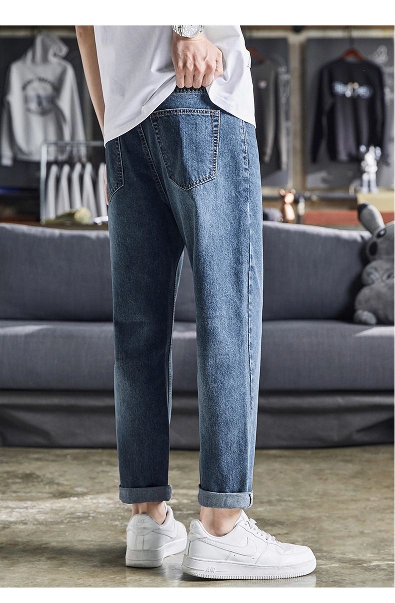 男士当季最流行的紧身七分牛仔裤,男士必备一款秋冬牛仔裤排行榜