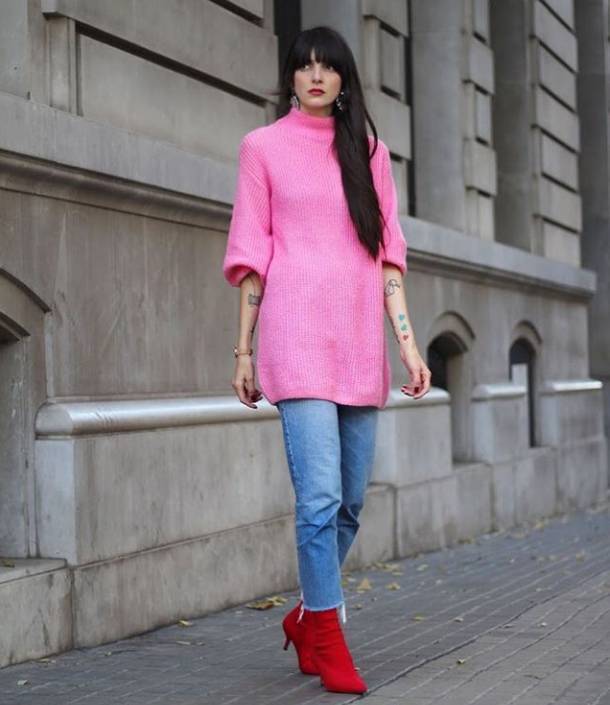 直筒裤短靴是你冬季的穿搭首选吗,冬季穿搭短靴牛仔裤