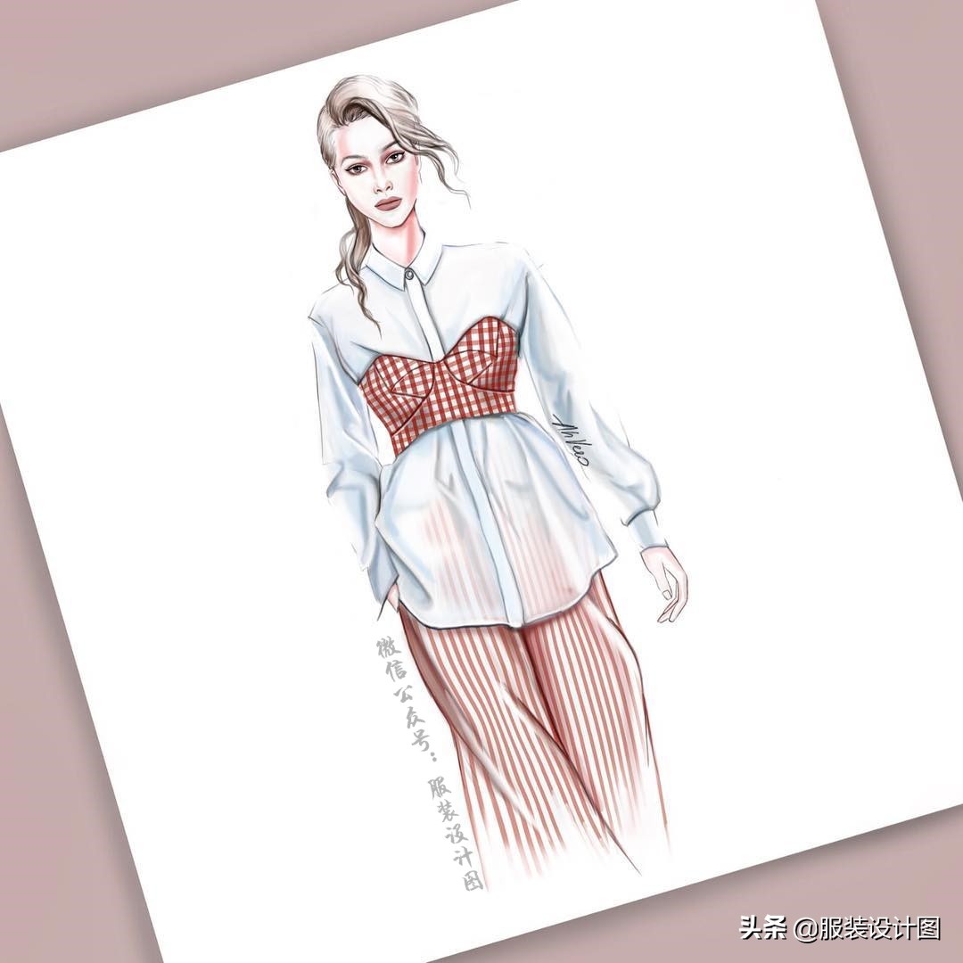 服装设计时装画教学procreate,procreate画服装设计图教程