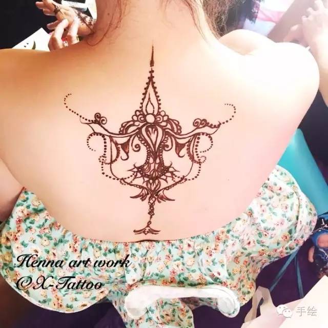 简单海娜手绘 (巴基斯坦海娜手绘彼岸花图文)