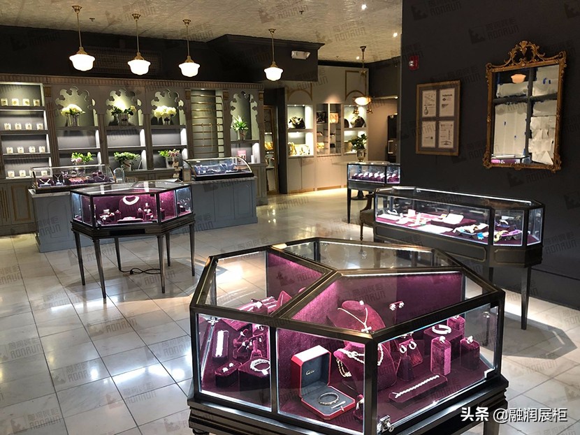 中国珠宝店面装修设计,高端珠宝定制店设计