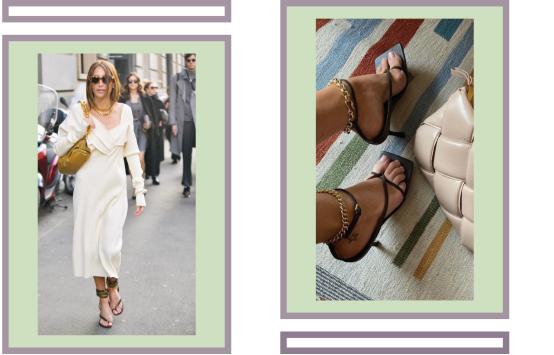 显腿型的凉鞋,粗跟凉鞋穿出女人的气质不累脚