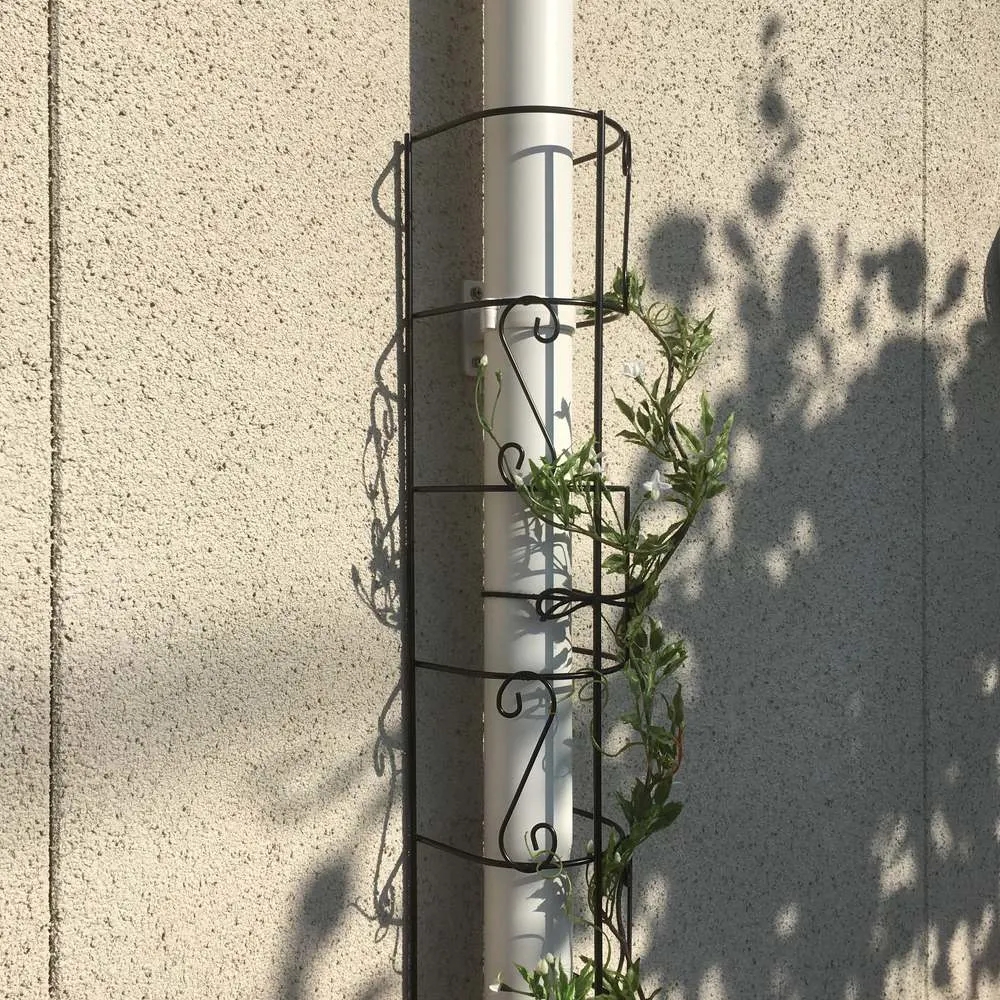 房顶侧边排雨水管,顶楼阳台雨水管在室内改道