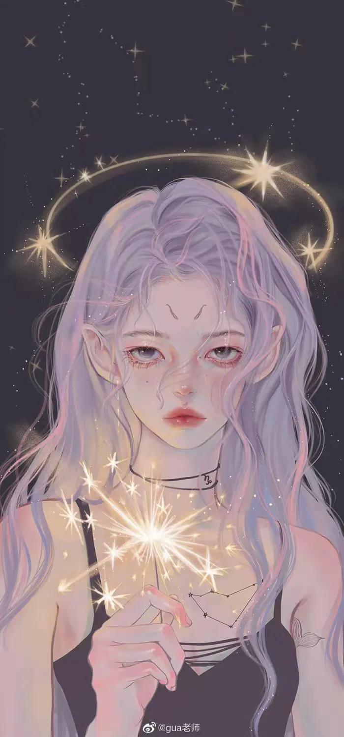 唯美十二星座手绘头像,十二星座的壁纸头像