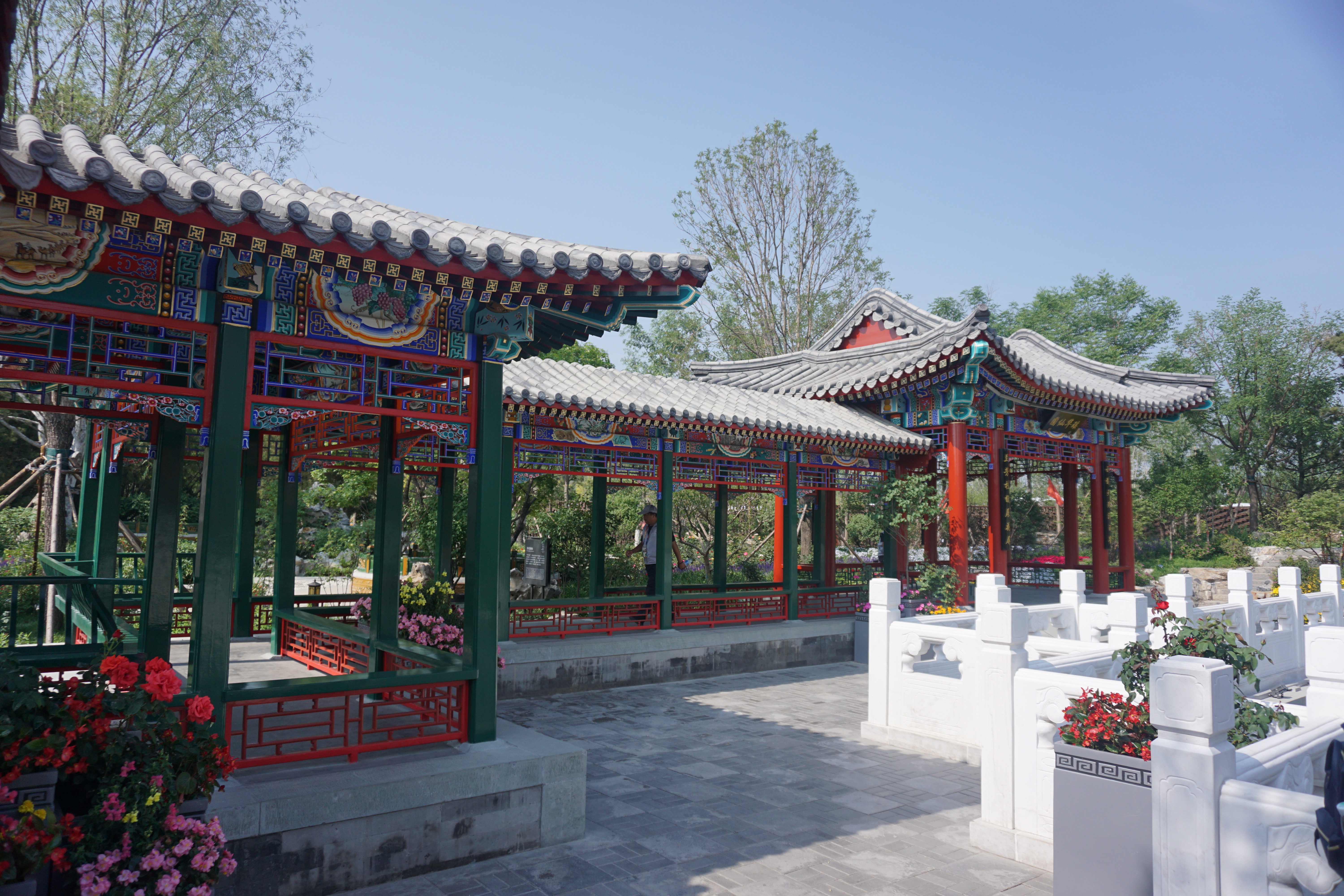 长城脚下的村庄的图片,长城脚下的美景