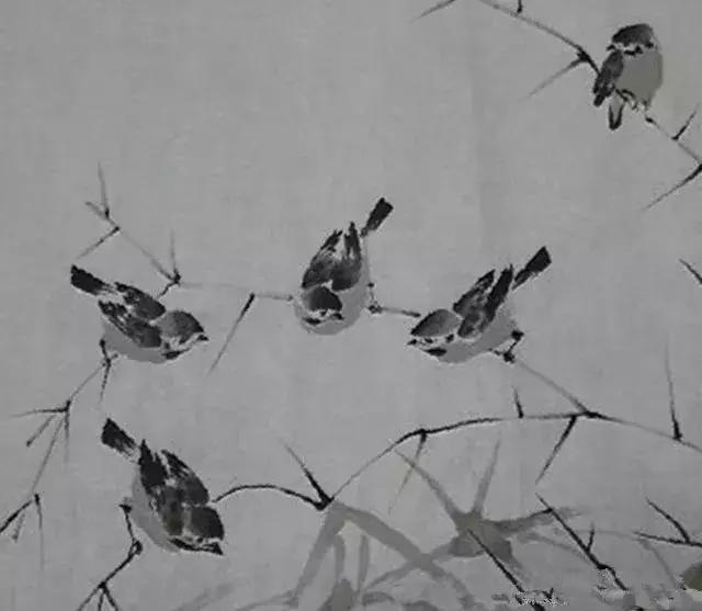 写意花鸟配景石的画法,干货写意花鸟类的画法