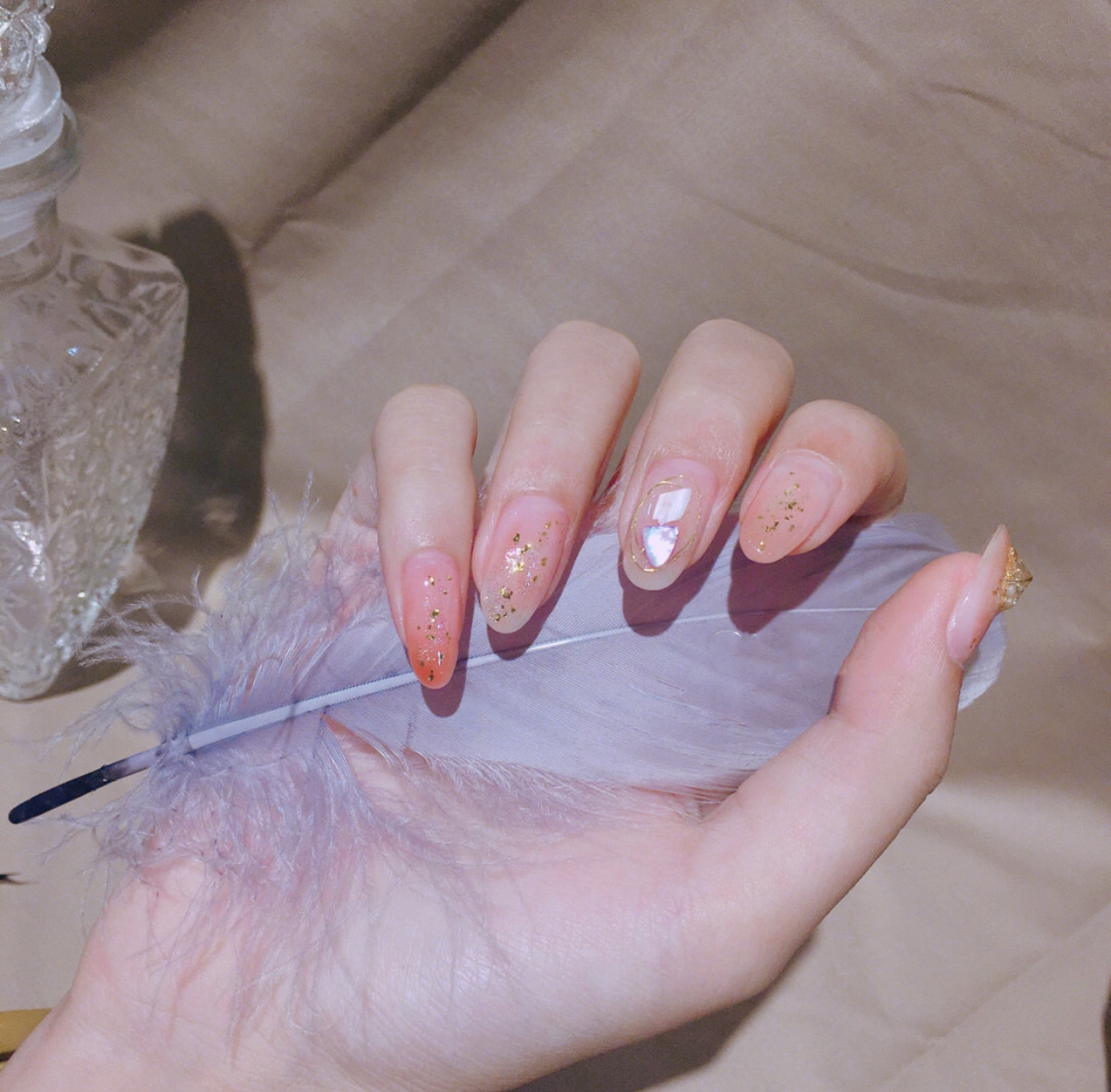 仙气十足的透明美甲,赶走夏日炎热怎能少得了它