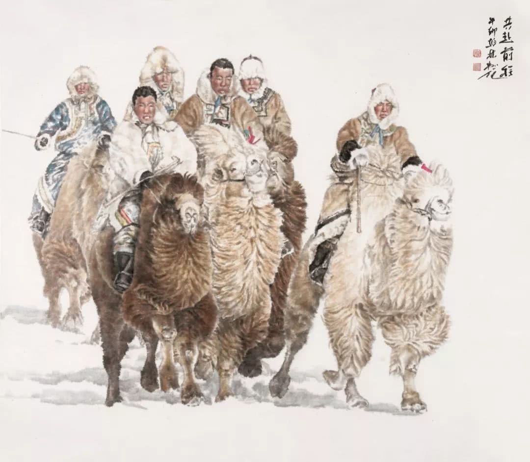 郑柏林人物画欣赏,郑柏林国画作品