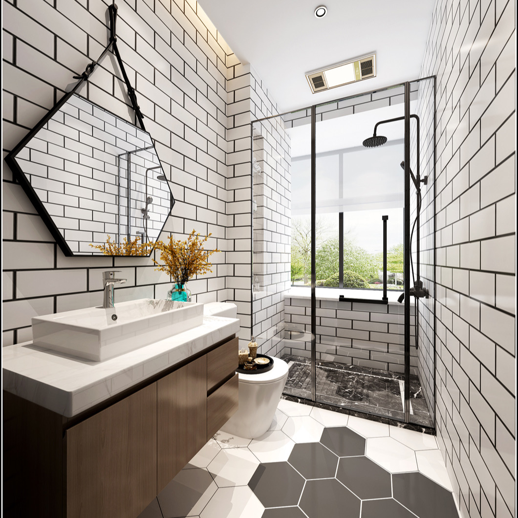 蹲便卫生间设计装修效果图大全,80平方两室一厅卫生间设计效果图