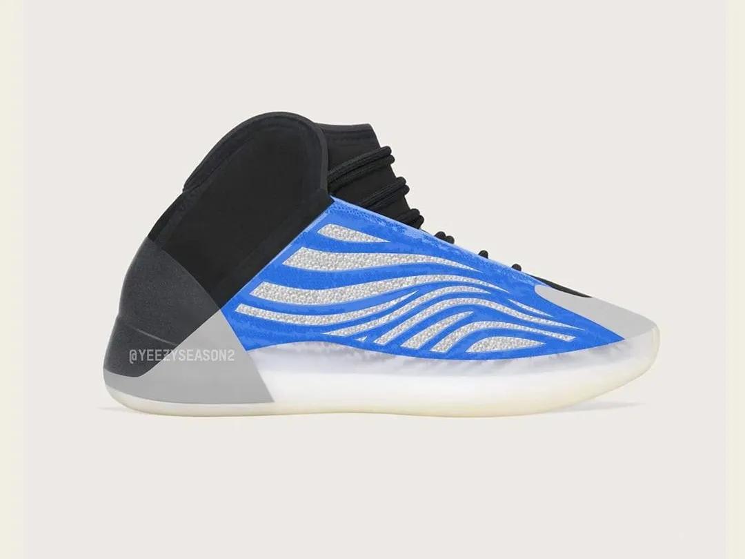 侃爷yeezy新鞋曝光,yeezy篮球鞋黑灰