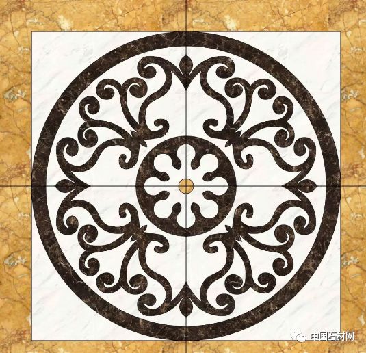 卫生间花洒水刀拼花效果图,水刀拼花图案效果图