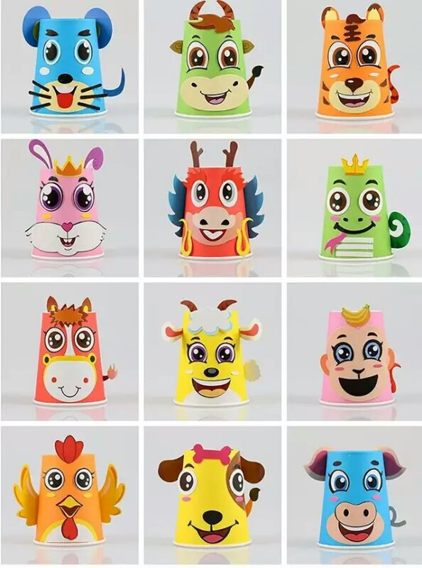 纸杯手工制作简单一次性纸杯,纸杯可以做什么手工小型纸杯