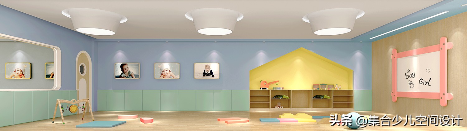 小型早教托育中心设计效果图,孩子的第二个家