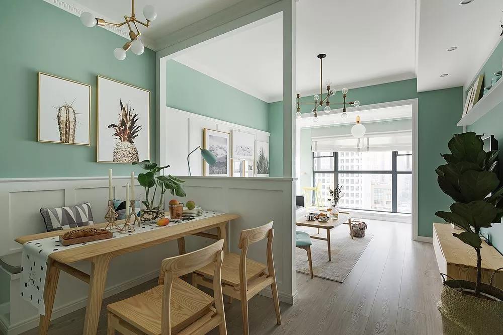 卧室绿色全屋乳胶漆,小户型房子刷乳胶漆好看