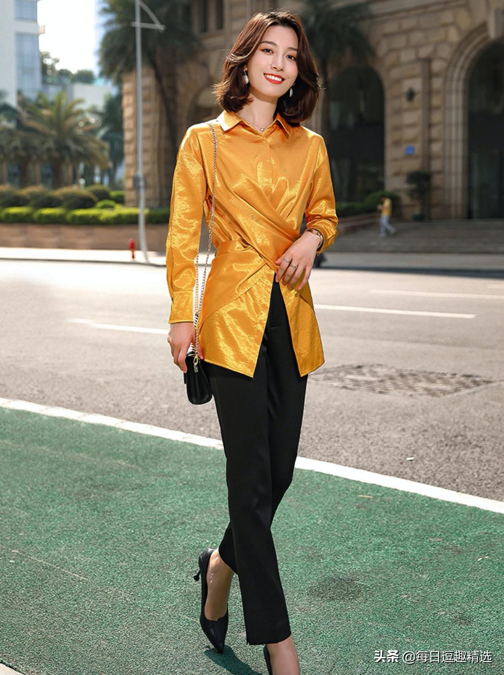 热门趋势女式衬衫,2020年中年女装秋装长袖衬衫