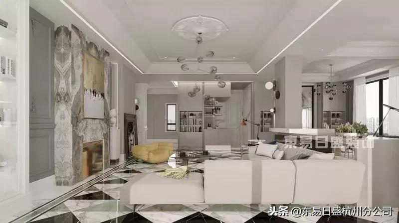 意式轻奢风50万预算,500平意式轻奢风