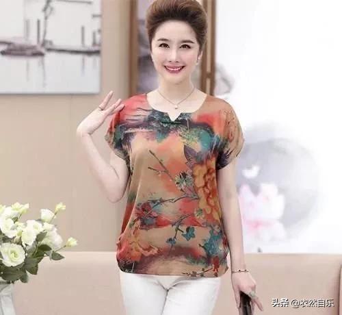 中老年妈妈装遮肚显瘦休闲服,小个子中年女装妈妈款夏装遮肚子