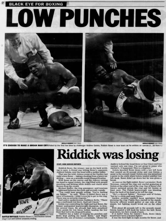 拳击恶性事件,职业拳击大事件