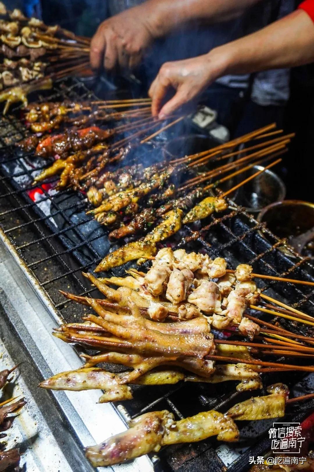 南宁东盟商务区烧烤摊,南宁2021烧烤店铺排行榜前十名