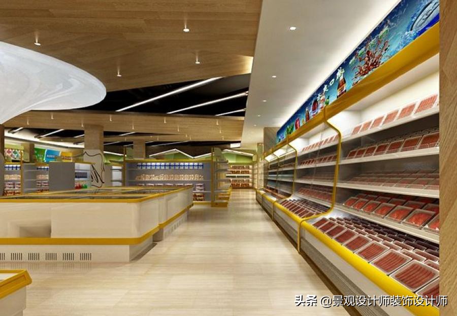 商场店铺设计案例图纸,超市设计图解大全