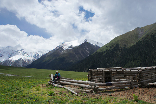 六月底的伊犁雪山,5月的伊犁草原