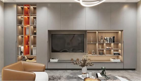 爱马仕橙搭配高级灰背景墙效果图,爱马仕橙搭配高级灰灯具怎么配