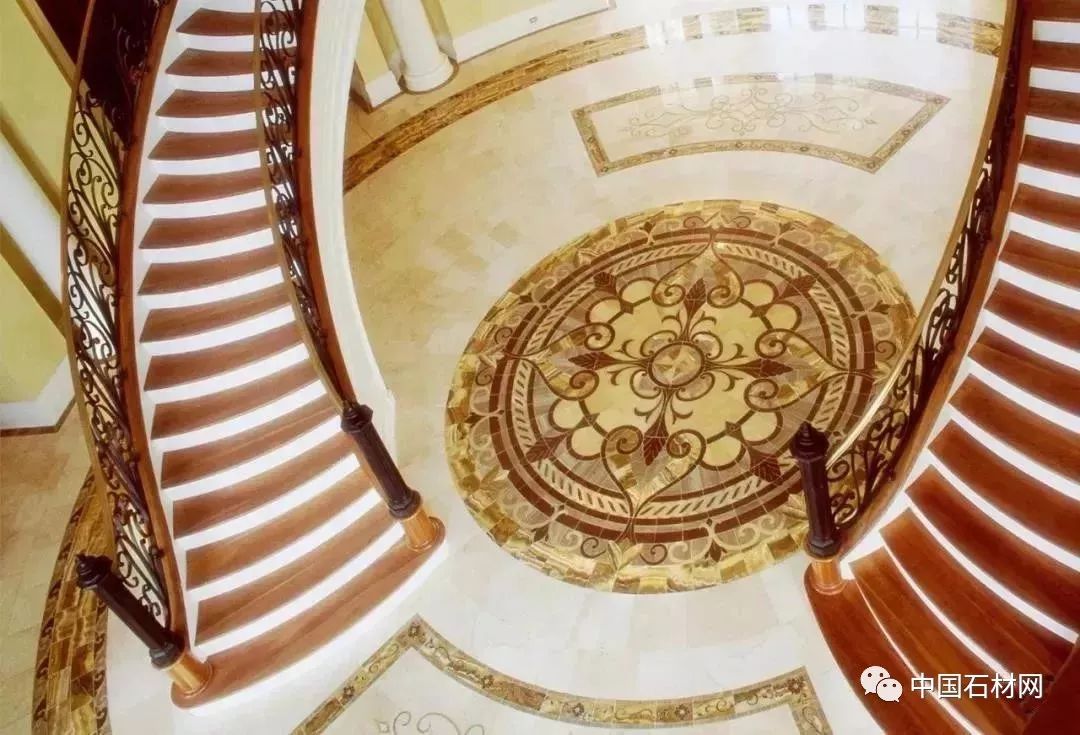 中式别墅石材水刀拼花图册,顶级石材水刀拼花