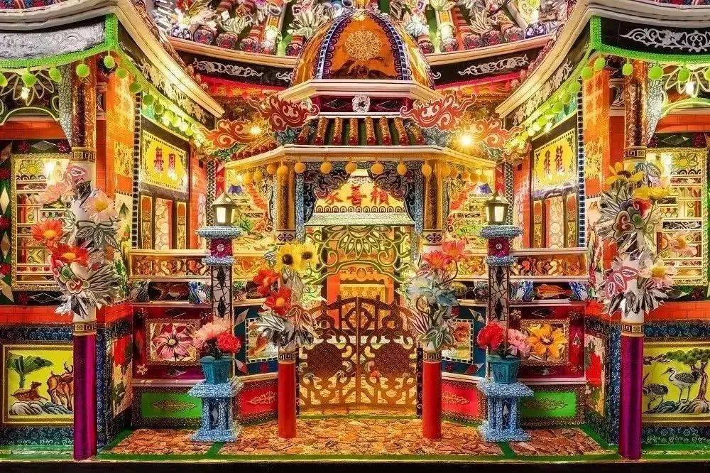 传统的纸扎活,十几年前民间纸活纸扎图片大全