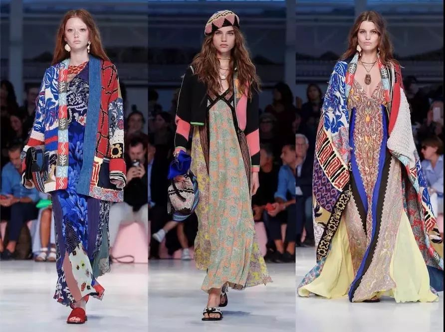 etro近况,etro佩斯利花纹真丝连衣裙