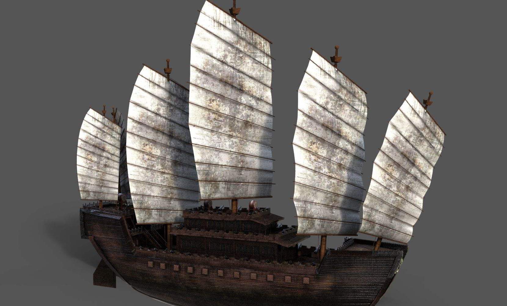 船帆发展的历史,船形八面风的原理