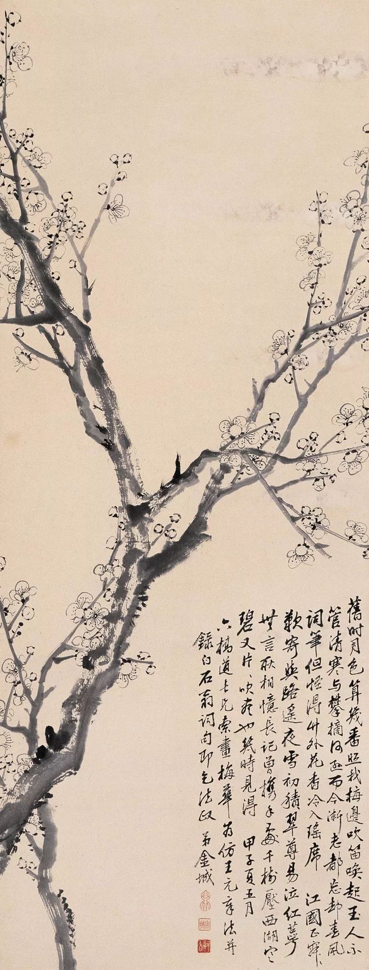 他45岁之前以临摹为主，46岁后创作即达高峰