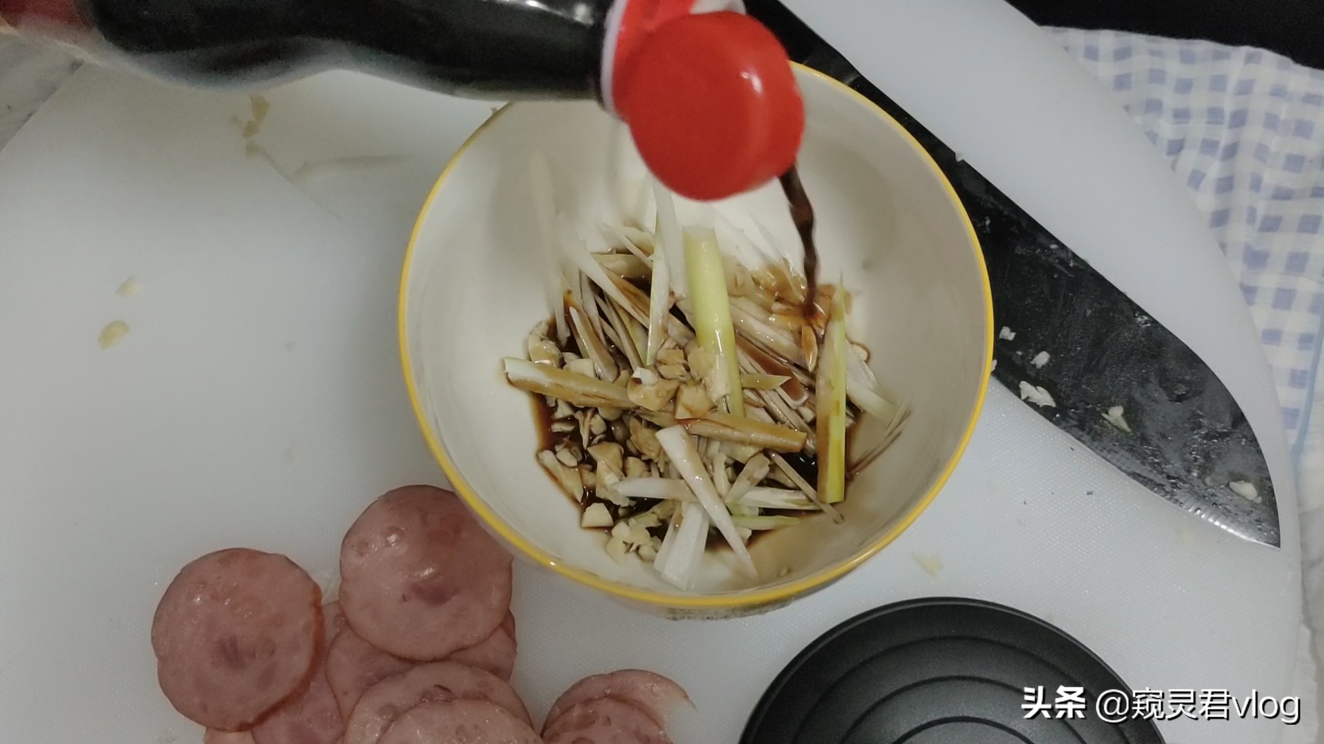 超下饭的凉拌火腿,凉拌素火腿最简单的做法