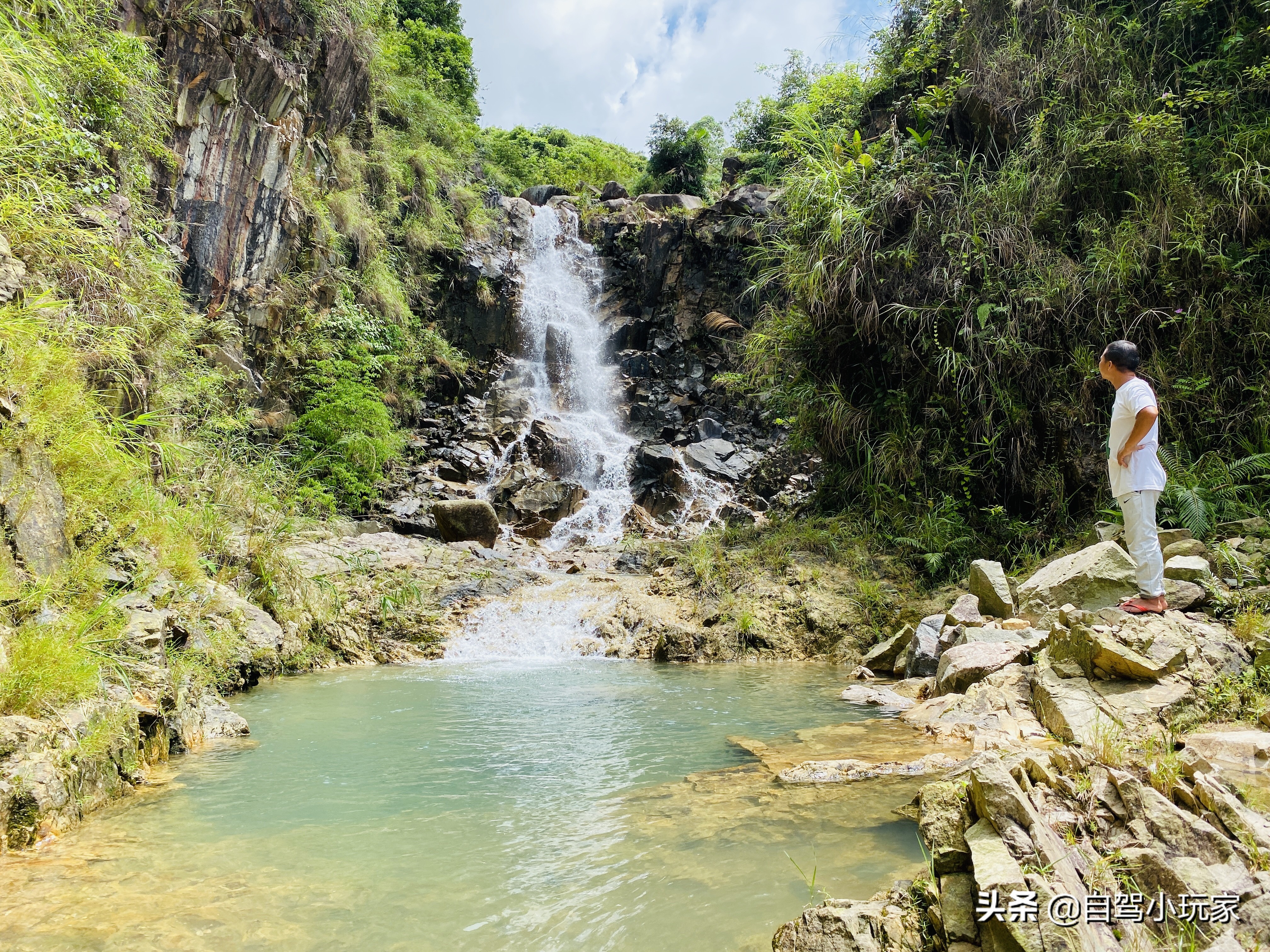 一个开车就能到的“大碧潭”，瀑布、溪流免费任你玩，来的人很少