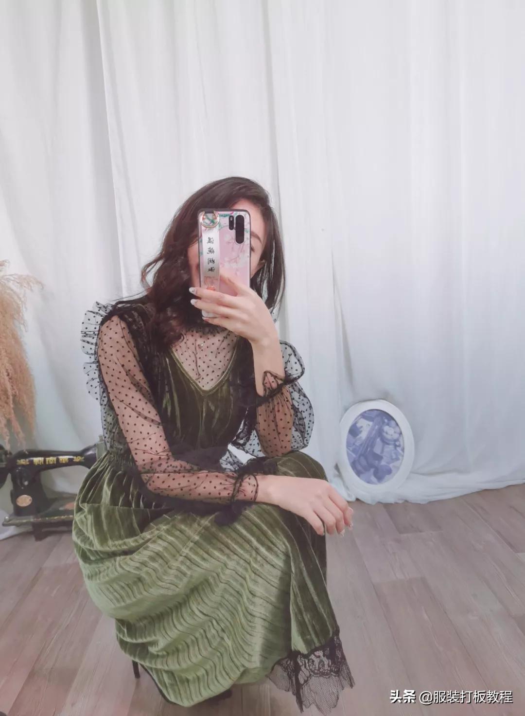 蕾丝打底衫高领制作过程,网纱洋气打底衫怎么缝制