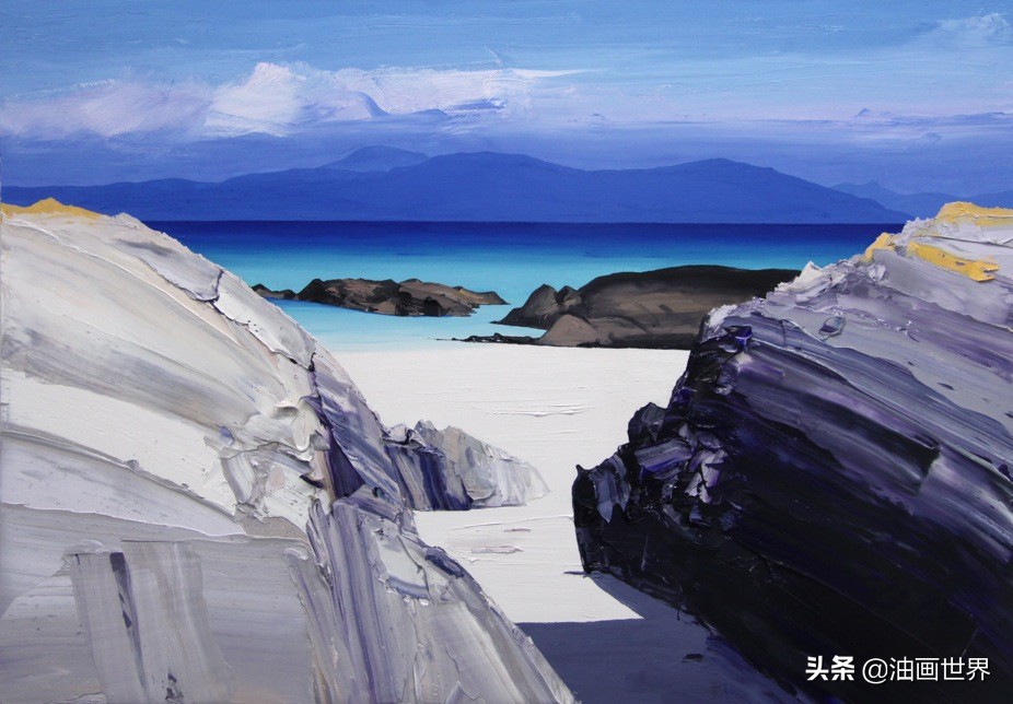 美国印象派画家沃利斯的风景油画,谢尔盖巴索夫风景油画
